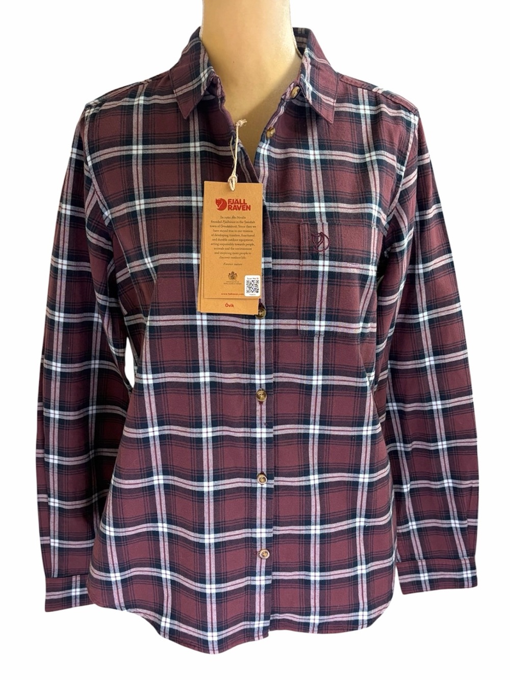 Fjallraven Women’s Ovik Flannel Shirt Small NWT